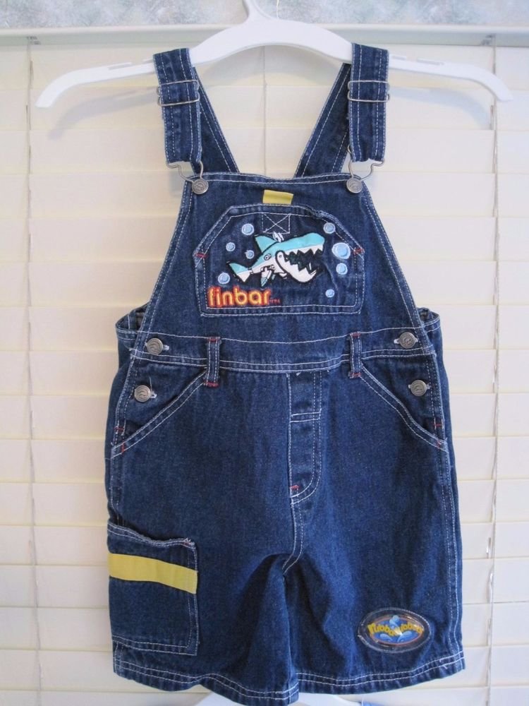 FINBAR SHARK Toddler/Boys/Girls Overalls 4T Rubbadubbers Nick Jr UK