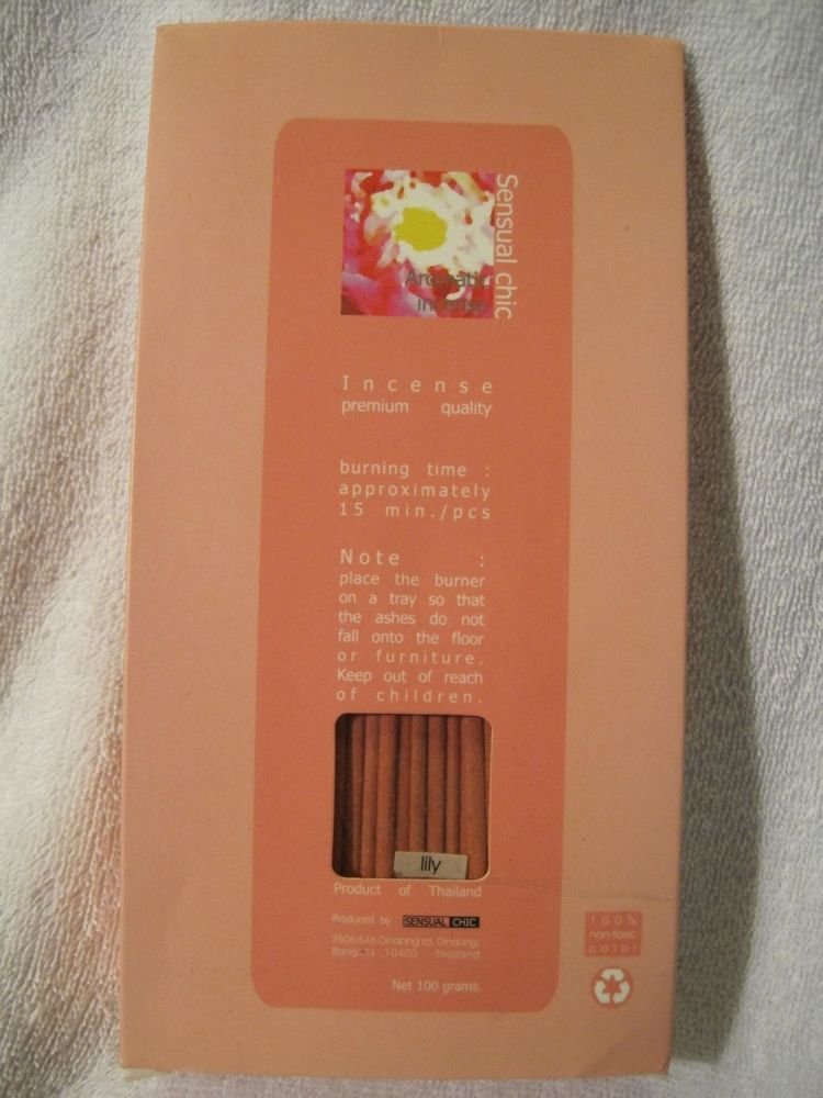 Thai Lily 5" Inch Bulk Incense Sticks (160) Fragrance 100 grams USA Seller