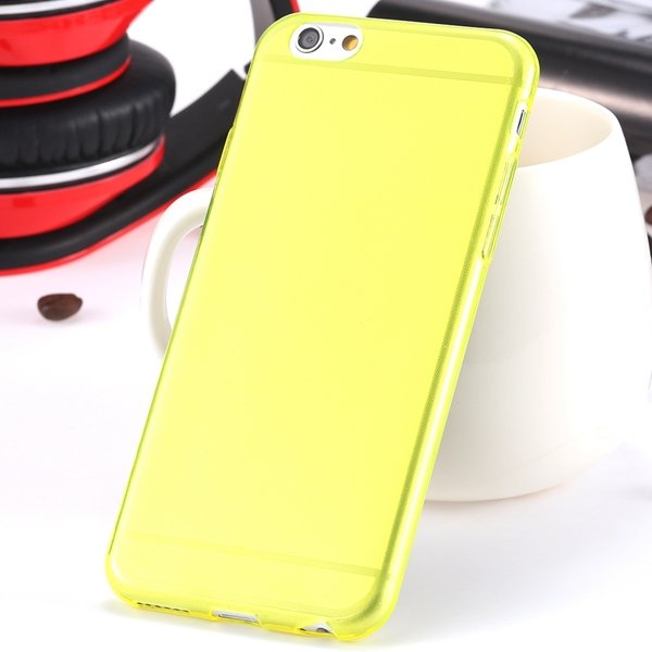 I6 Super Flexible Clear Tpu Case For Iphone 6 4.7Inch Slim Crystal 2024442787-3-Thin yellow