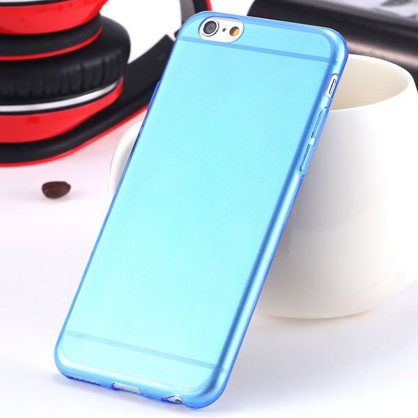 I6 Super Flexible Clear Tpu Case For Iphone 6 4.7Inch Slim Crystal 2024442787-5-Thin blue