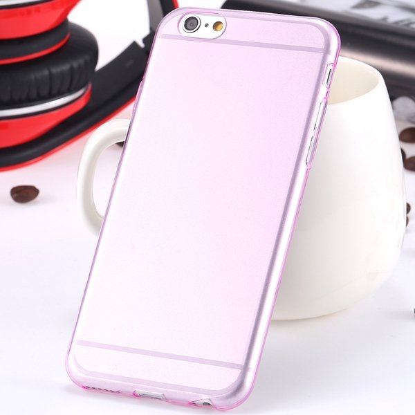 I6 Super Flexible Clear Tpu Case For Iphone 6 4.7Inch Slim Crystal 2024442787-7-Thin pink