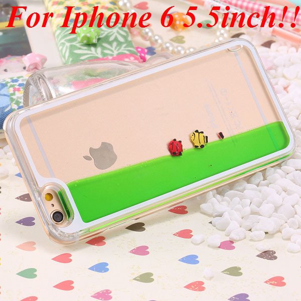 I6/6 Plus Dynamic Flowing Liquid Fish Clear Case For Iphone 6 4.7I 32277567848-6-green for plus