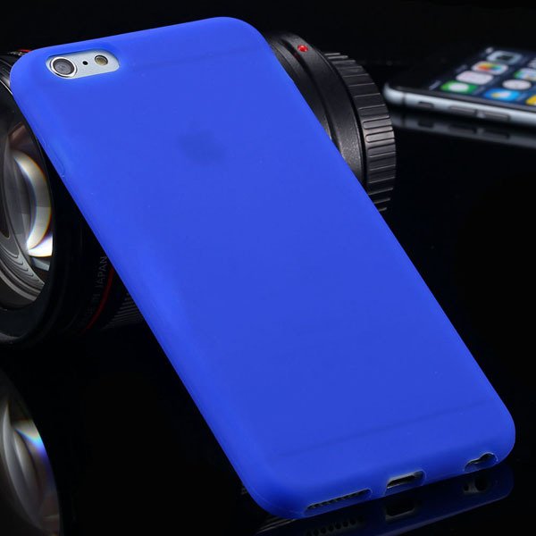 Ultra Soft Silicone Cover For Iphone 6 Plus 5.5Inch Back Phone Cas 2053450499-6-deep blue