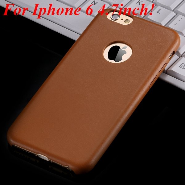 I6 Slim Case Original Ultra Thin Pu Leather Cover For Iphone 6 4.7 32261009616-1-orange for iphone 6