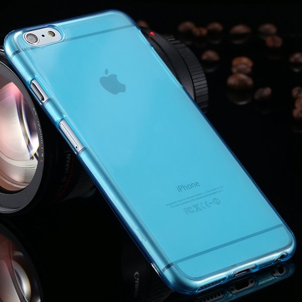 Newest Full Protect Flip Open Transparent Case For Iphone 6 Plus 5 2053095096-7-light blue