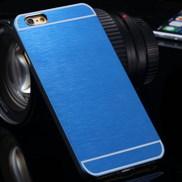 I6 Aluminum Cover Shiny Metal Brush Back Case For Iphone 6 4.7 Inc 2053386885-4-deep blue