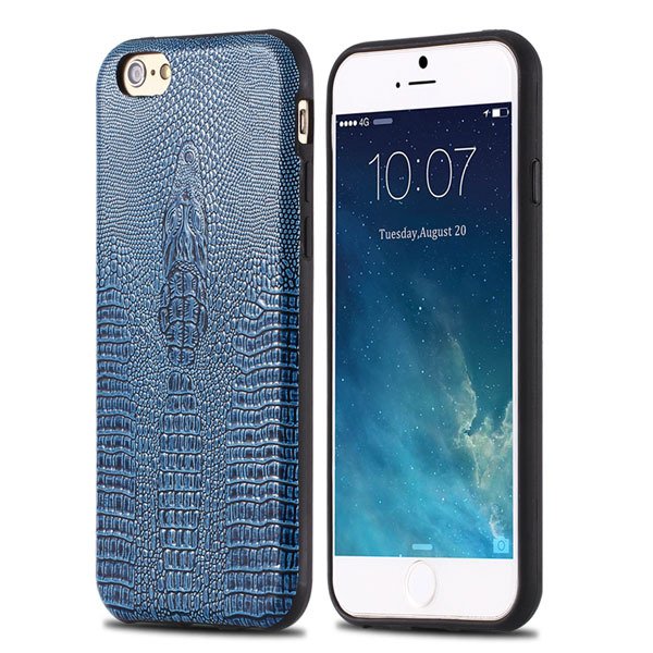 High-End Pu Leather Back Cover For Iphone 6 4.7Inch Cell Phone Bag 32237504954-1-blue