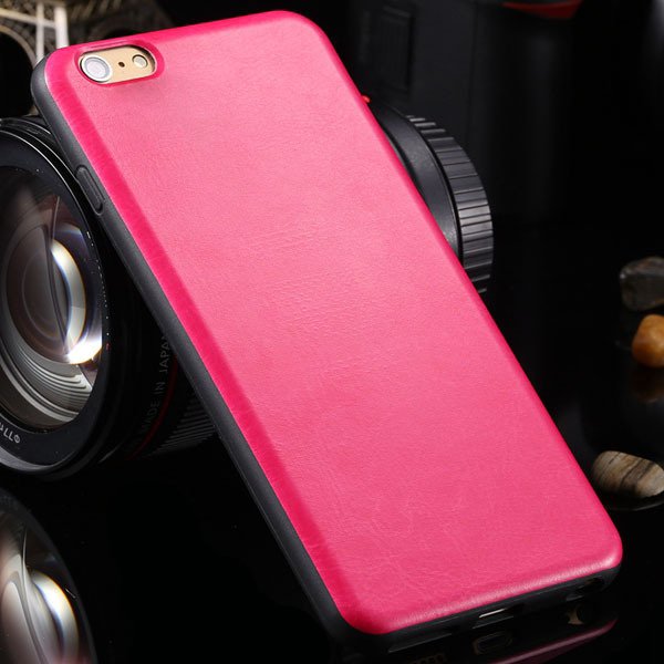 For Iphone 6 Plus Flexible Pu Leather Soft Cover For Iphone 6 Plus 2046848654-4-hot pink