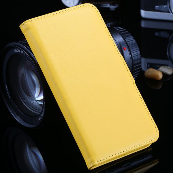 I6 Plus Wallet Book Case Pu Leather Cover For Iphone 6 Plus 5.5Inc 32213815412-6-yellow