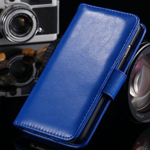 I6 Flip Case Stand Pu Leather Cover For Iphone 6 4.7Inch Wallet Ba 1990100255-4-blue