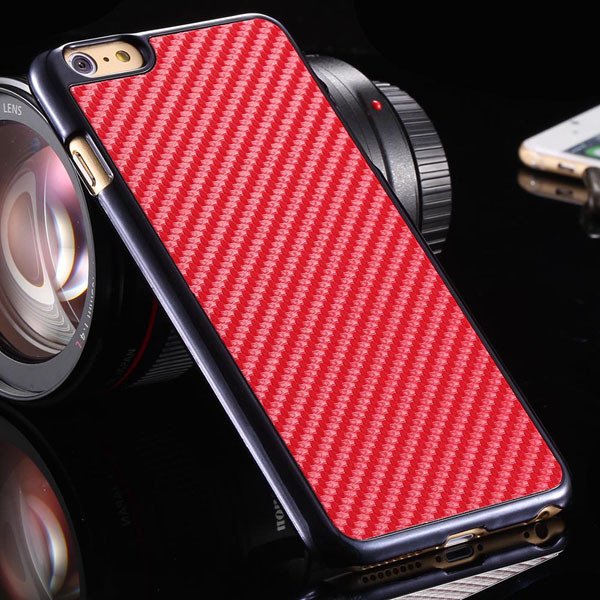 For Iphone 6 Plus Environmental Carbon Fiber Hard Case For Iphone 32221395538-3-red