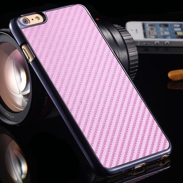 For Iphone 6 Plus Environmental Carbon Fiber Hard Case For Iphone 32221395538-6-pink