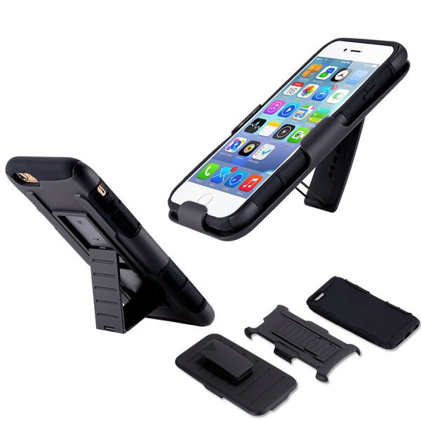 6+ Military Future Armor Case Combo Impact Holster For Iphone 6 Pl 32280874988-1-black