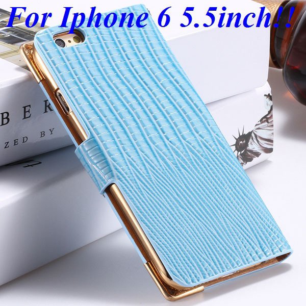 I6 Luxury Bling Diamond Case Flip Wallet Pu Leather Cover For Ipho 32232380276-9-blue for plus