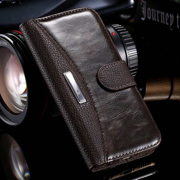 Business Wallet Cover For Iphone 6 Plus 5.5Inch Leather Case Full 32249829374-4-brown