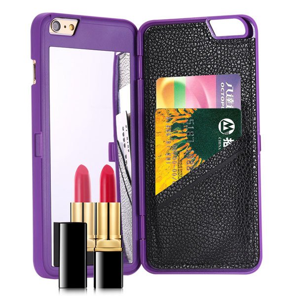I6 Deluxe Back Case Girl Woman Fashion Mirror Cover For Iphone 6 4 32283860176-2-purple