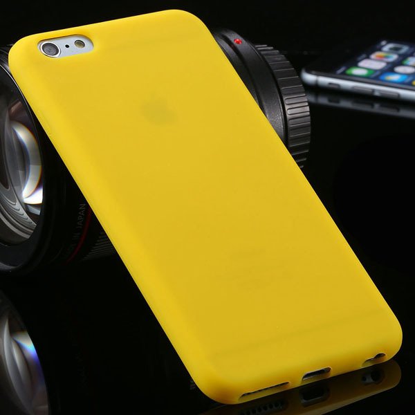 Super Soft Silicone Case For Iphone 6 Plus 5.5Inch Back Phone Shel 2053435144-7-yellow