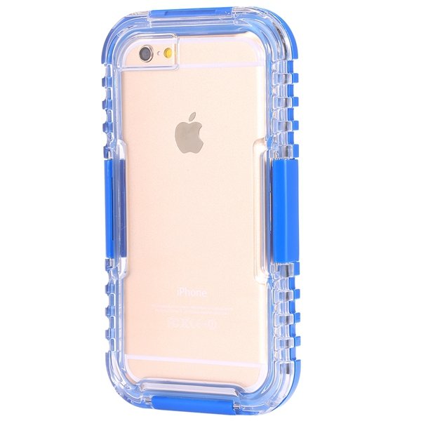 I6 Waterproof Case Surfing Swimming Underwater Clear Cover For Iph 32281108987-2-blue