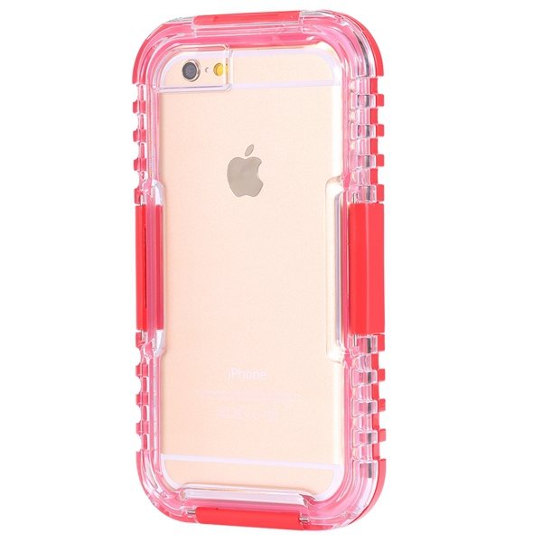 I6 Waterproof Case Surfing Swimming Underwater Clear Cover For Iph 32281108987-4-red
