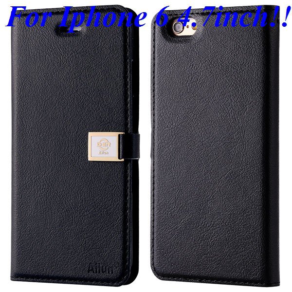 I6/6 Plus Premium Pu Leather Case Original Ailun Branded Full Cove 32229520892-1-black for iphone 6