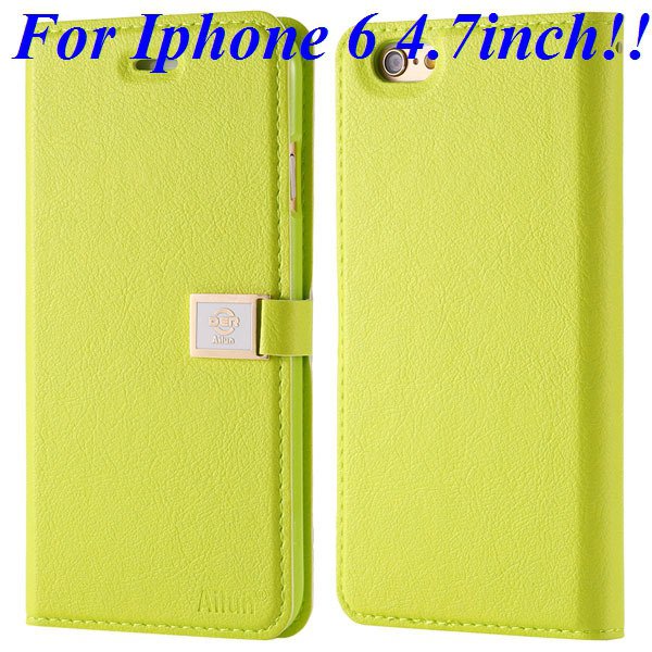 I6/6 Plus Premium Pu Leather Case Original Ailun Branded Full Cove 32229520892-3-green for iphone 6