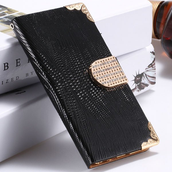 I6 Plus Bling Diamond Case Flip Wallet Cover For Iphone 6 Plus 5.5 32231890571-1-black