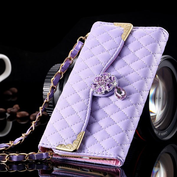 I6 Plus Hand Bag Case For Iphone 6 Plus 5.5Inch Bling Diamond Wall 32268296376-5-purple