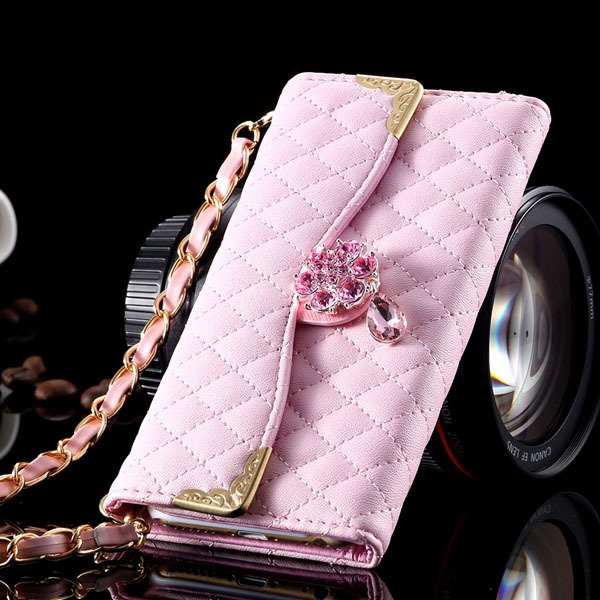 I6 Plus Hand Bag Case For Iphone 6 Plus 5.5Inch Bling Diamond Wall 32268296376-7-pink