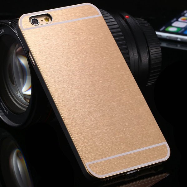 I6 Metal Case Shiny Aluminum Back Cover For Iphone 6 Plus 5.5Inch 32251115906-6-gold