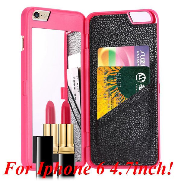 I6/6 Plus Mirror Case Luxury Lady Fashion Cover For Iphone 6 4.7In 32282895782-3-rose for iphone 6