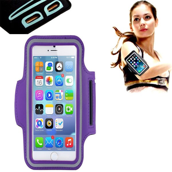 Charming Purple Case For Iphone 6 4.7'' Armband Running Sports Gym 32238692748-1-