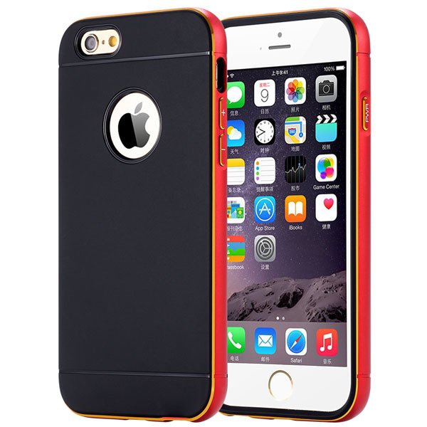 I6 Aluminum Case Metal Frame Cover For Iphone 6 4.7Inch Ultra Slim 32261068132-2-red