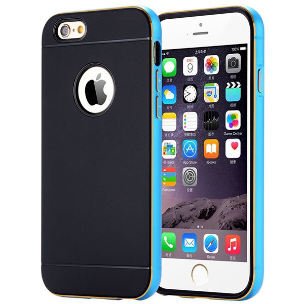 I6 Aluminum Case Metal Frame Cover For Iphone 6 4.7Inch Ultra Slim 32261068132-4-blue