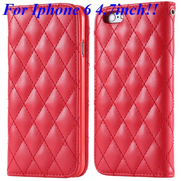 I6 Full Case Magnetic Protect Phone Case For Iphone 6 4.7Inch Flip 32261161199-3-red