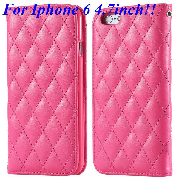 I6 Full Case Magnetic Protect Phone Case For Iphone 6 4.7Inch Flip 32261161199-4-hot pink