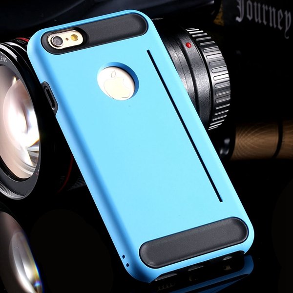 Newest Back Phone Cover For Iphone 6 4.7Inch Slim Case Hard Pc + S 32249635151-2-sky blue