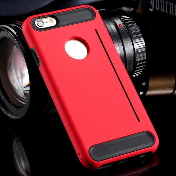 Newest Back Phone Cover For Iphone 6 4.7Inch Slim Case Hard Pc + S 32249635151-3-red
