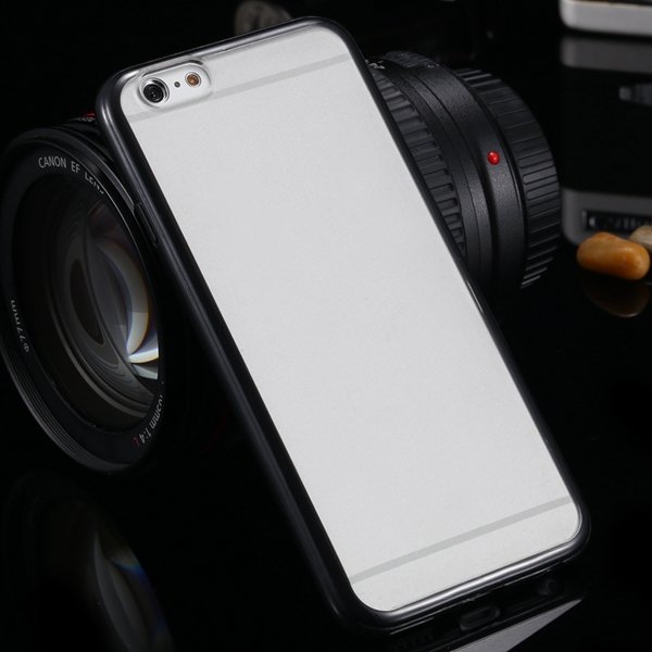 I6 Plus Clear Case Mat Pc + Candy Color Tpu Frame Cover For Iphone 32301763530-1-black