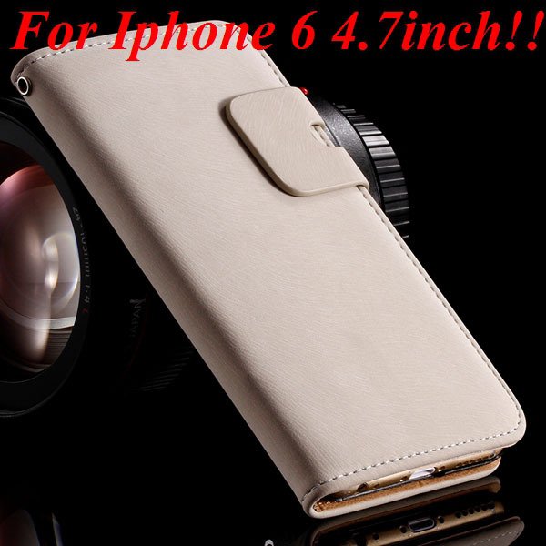 I6 Flip Case Luxury Smooth Pu Leather Cover For Iphone 6 4.7Inch F 32235574059-2-white