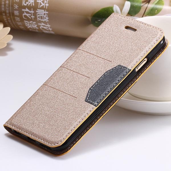 Cool Fashion Full Leather Cover For Iphone 6 Plus 5.5Inch Wallet C 32247207800-4-gold