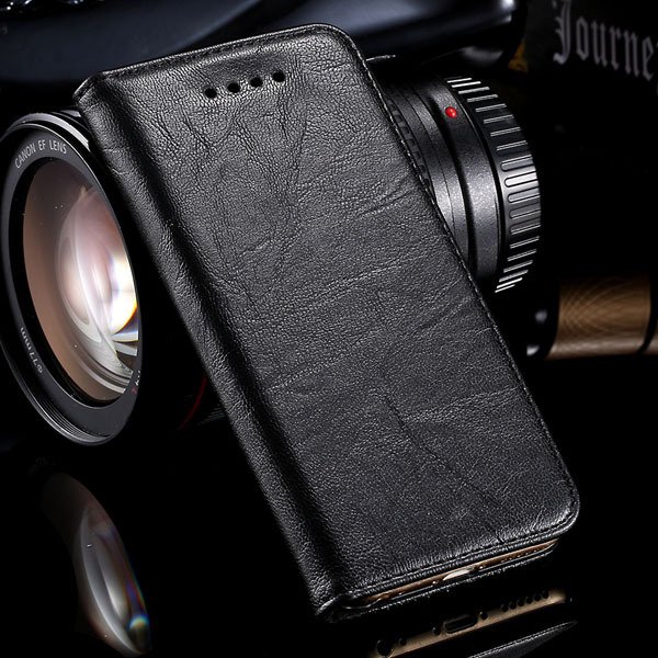 Magnetic Protect Flip Cover For Iphone 6 4.7Inch Genuine Leather C 32249949350-4-black