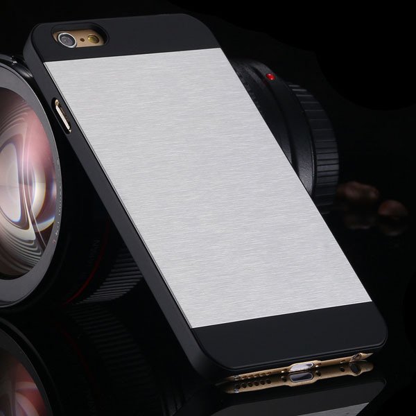 I6 Plus Aluminum Metal Brush Hard Cover For Iphone 6 Plus 5.5Inch 32231722508-1-silver