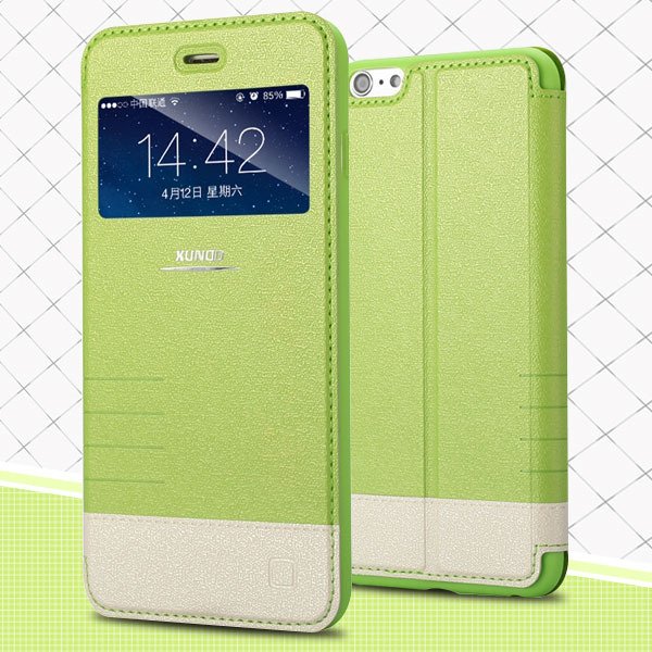 I6 View Case Window Display Full Cover For Iphone 6 4.7Inch Mirage 32216116917-5-green