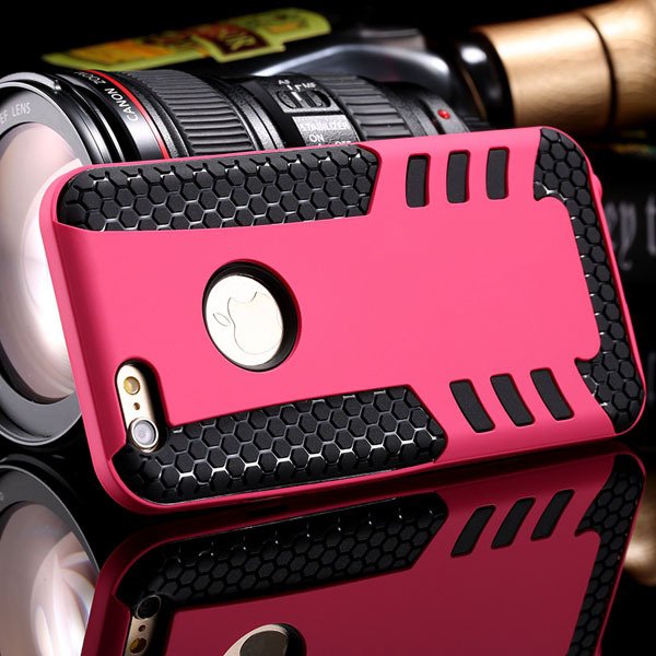 Shock-Proof Rocket Back Cover For Iphone 6 4.7Inch Armor Case Hard 32249560615-2-hot pink