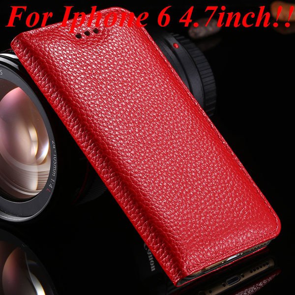 I6 Genuine Leather Cover Full Protect Case For Iphone 6 4.7Inch Ce 32236840462-2-red