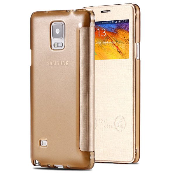 For Note 4 Smart Window Display View Case For Samsung Galaxy Note 32236551279-1-gold