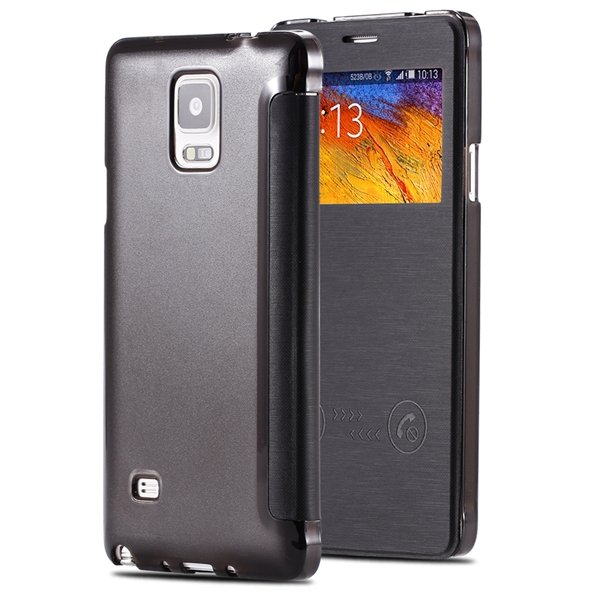 For Note 4 Smart Window Display View Case For Samsung Galaxy Note 32236551279-2-black