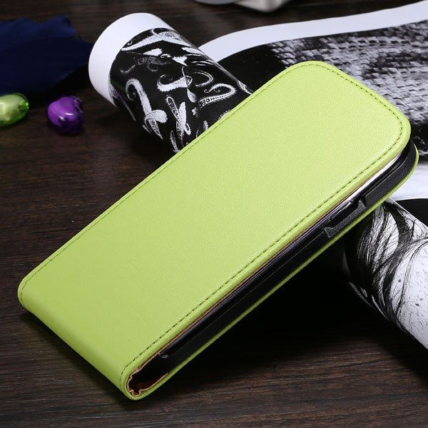 S3 Flip Case Genuine Leather Cover For Samsung Galaxy Siii S3 I930 1790508021-8-green