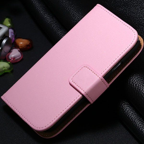 S3 Genuine Leather Case Flip Wallet Cover For Samsung Galaxy S3 Si 1772136100-6-pink
