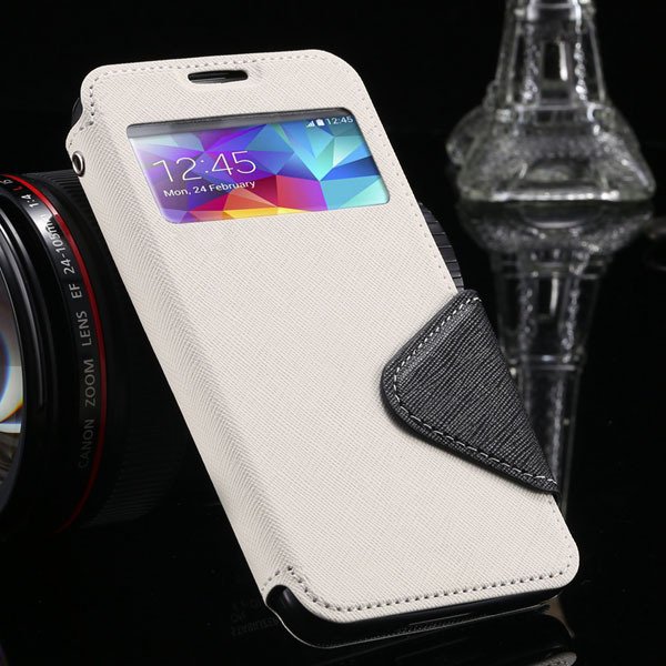 S5 Window Display View Case For Samsung Galaxy S5 I9600 Korea Diar 1877348597-3-white